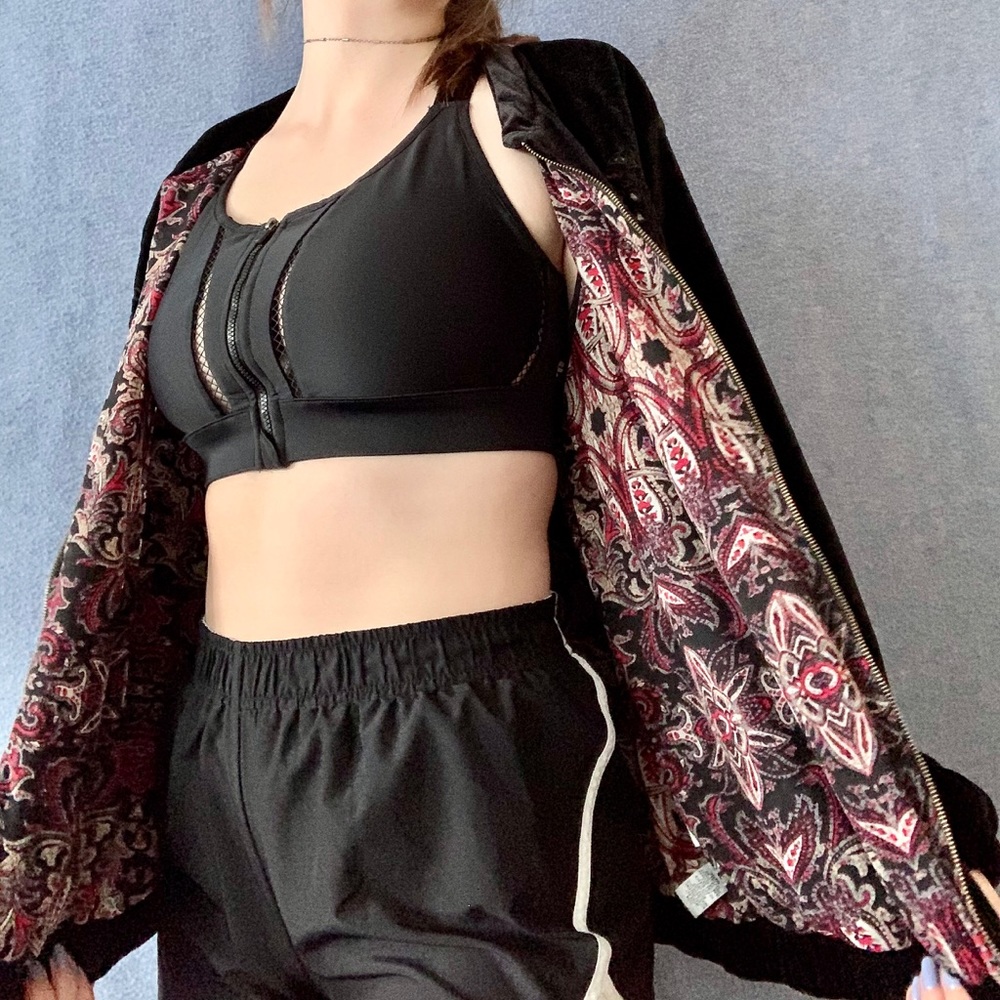 Black Velvet Cutout Jacket